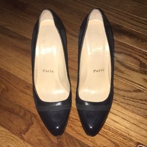 Christian Louboutin Navy Pumps with detailing